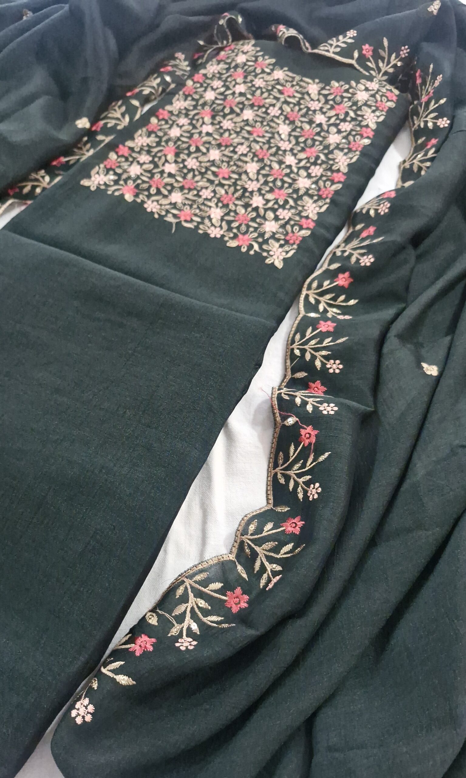 Green Silk Salwar - Image 2