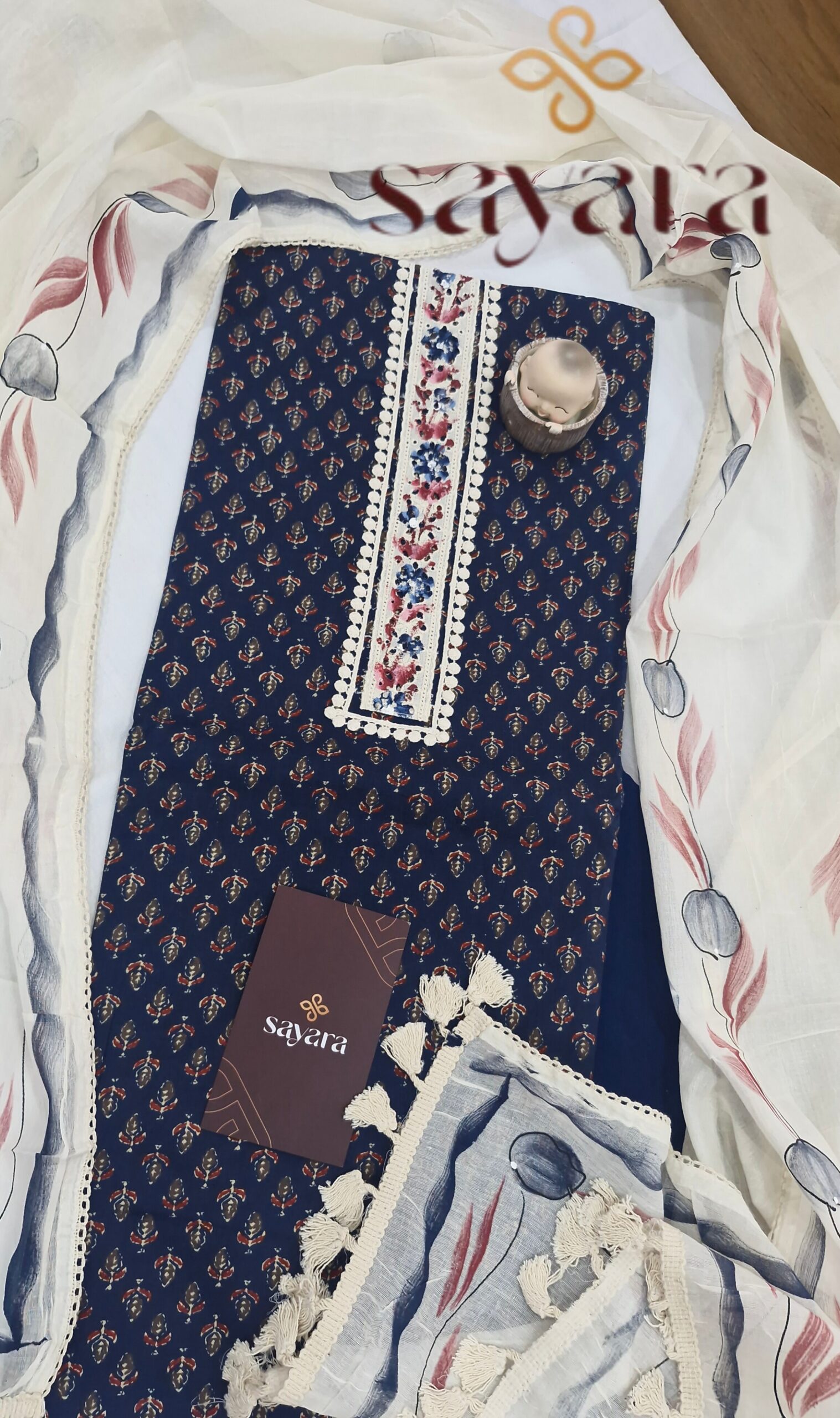 Ajrakh Handblock Cotton - Image 2