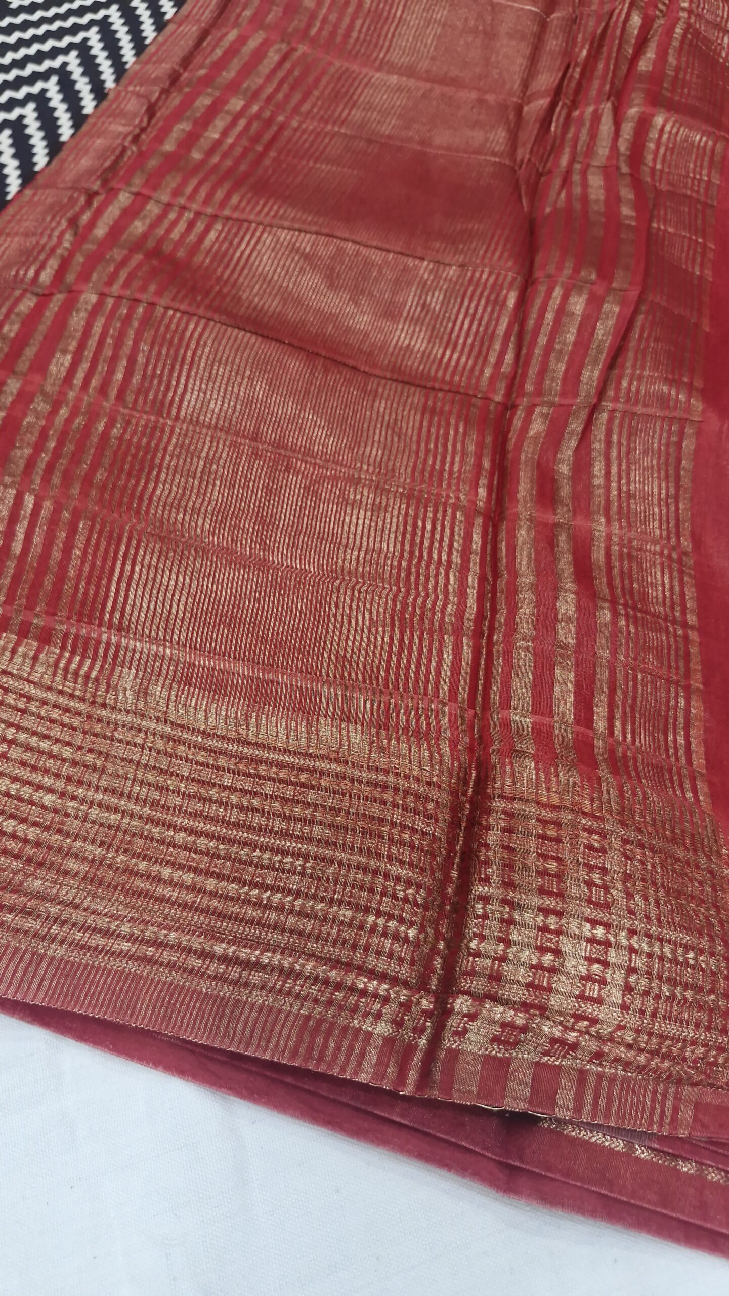 Soft Chanderi saree - Image 5