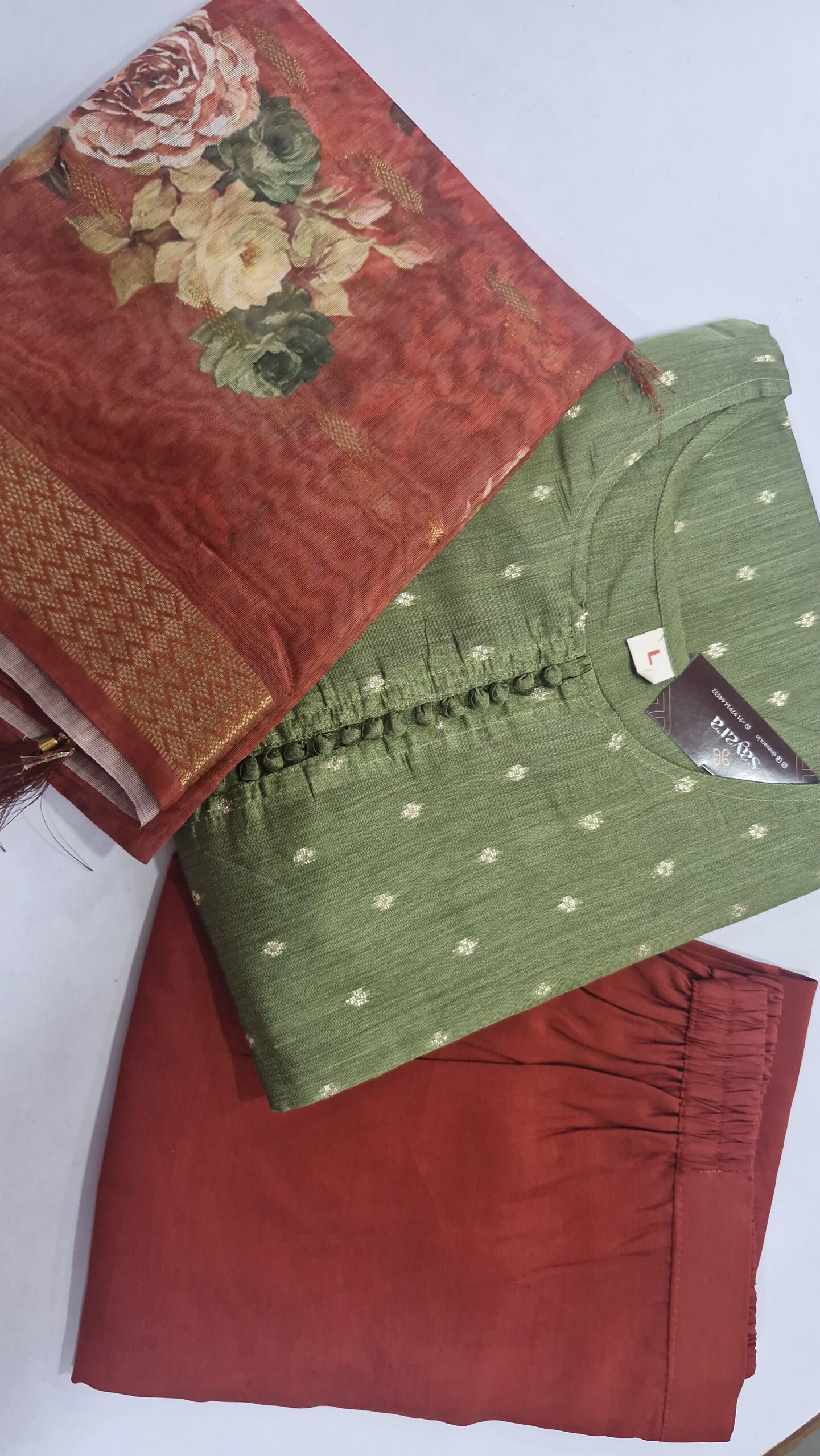 raw silk krthi set